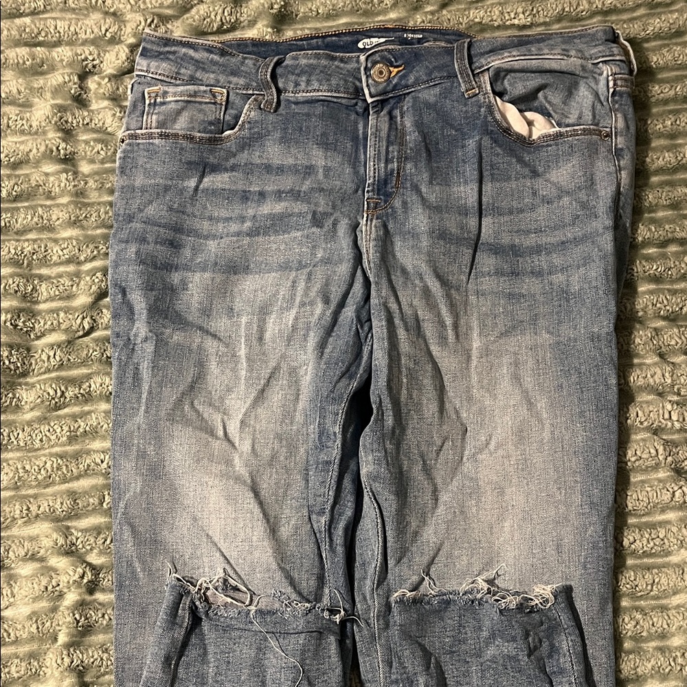 Distressed Blue Women's Jeans